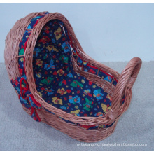 (BC-BA1004) Handmade Willow Sleeping Baby Basket